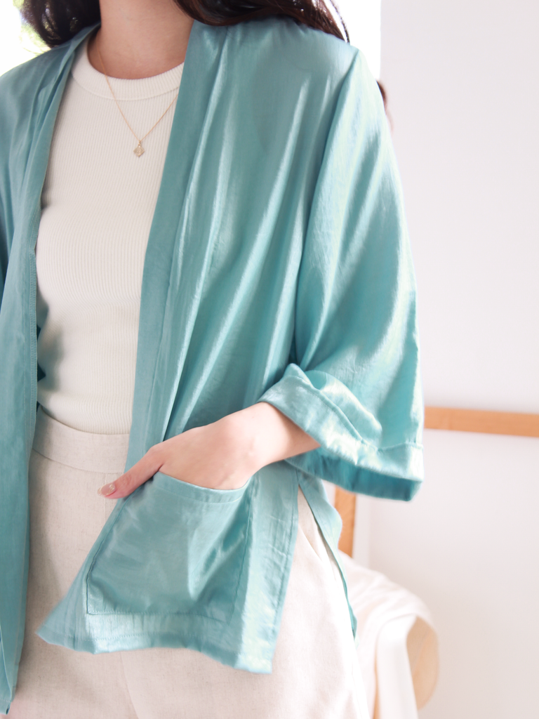 Adira Travel Kimono in Teal