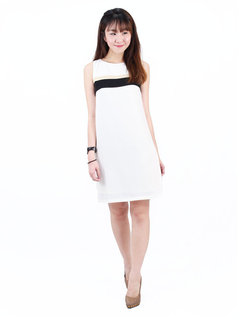Yoona Tricolour Shift Dress