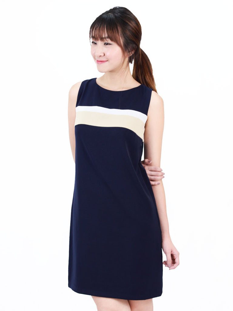 Yoona Tricolour Shift Dress