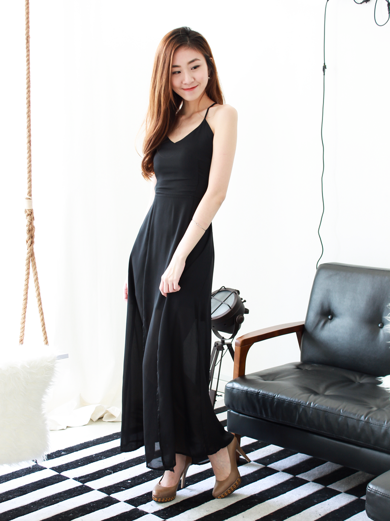 Alixia Summer Dress in Black | *MADEBYWC