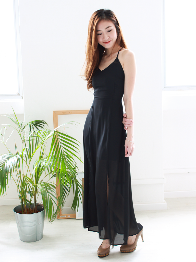 Alixia Summer Dress in Black | *MADEBYWC